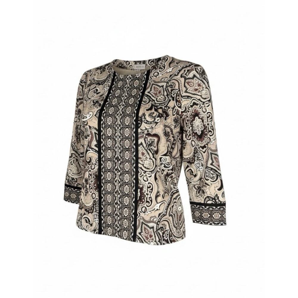Joan Rivers Paisley Print Blazer Jacket Women’s Size L
